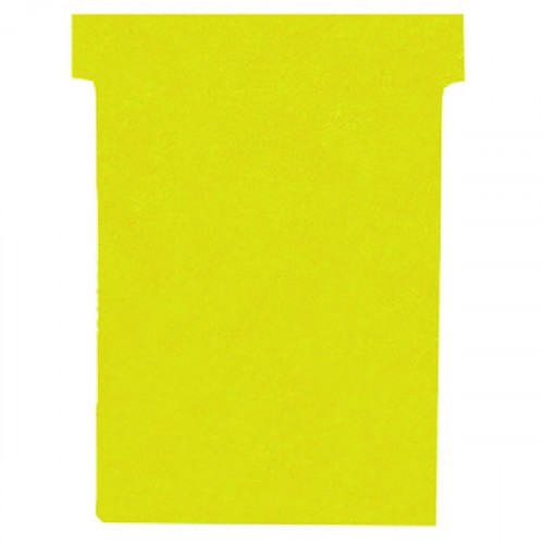 Nobo T-Card Size 4 112 x 180mm Yellow (Pack of 100) 2004004