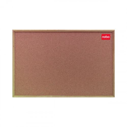Nobo Cork Noticeboard 1200x900mm Classic Oak 37639004