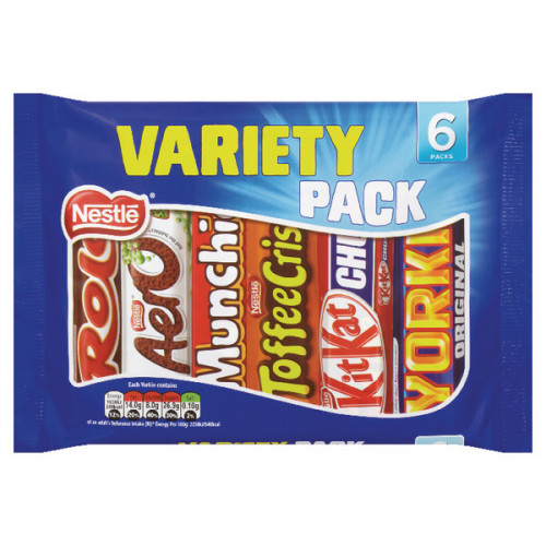 Nestle Variety 6 (Pack Chocolate Bars 264g 12297992
