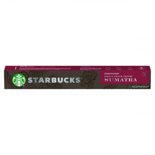 Nespresso Starbucks Sumatra Espresso Coffee Pods (Pack of 10) 12423376