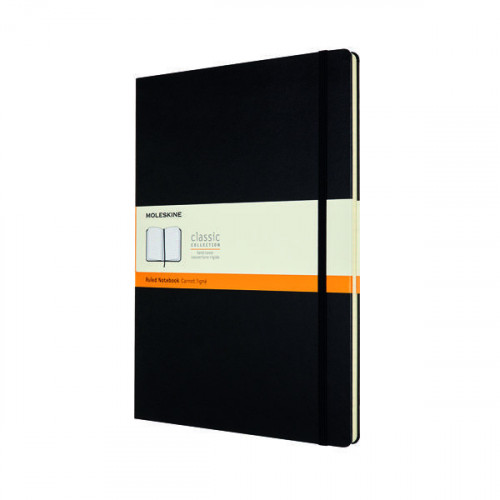 Moleskine Hard Cover Ruled A4 Black QP110