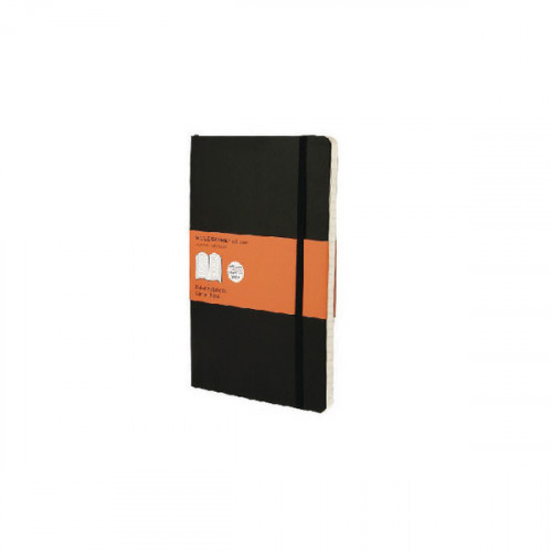 Moleskine Ruled Hardcover Notebook Large Black QP060
