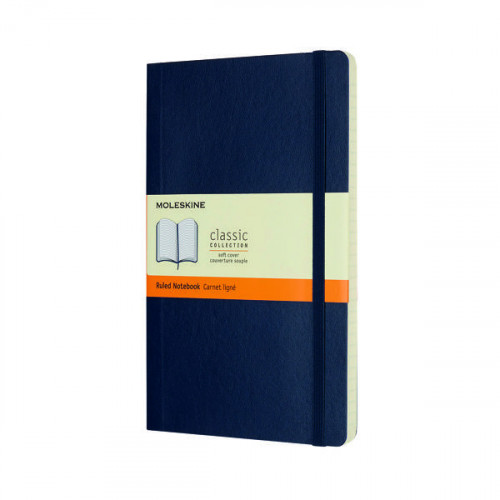 Moleskine Classic Soft Cover Ruled 130x210mm Large Blue QP616B20