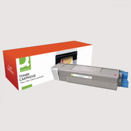 Q-Connect Oki Remanufactured Magenta Toner Cartridge 43872306