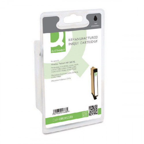 Q-Connect HP 364XL Remanufactured Photo Black Inkjet Cartridge High Yield CB322EE