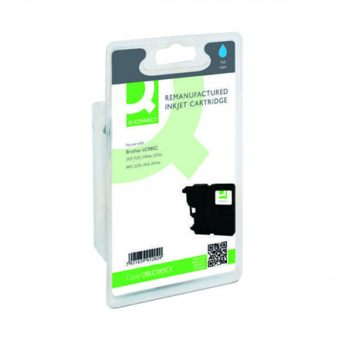 Q-Connect Brother Remanufactured Cyan Inkjet Cartridge LC985C