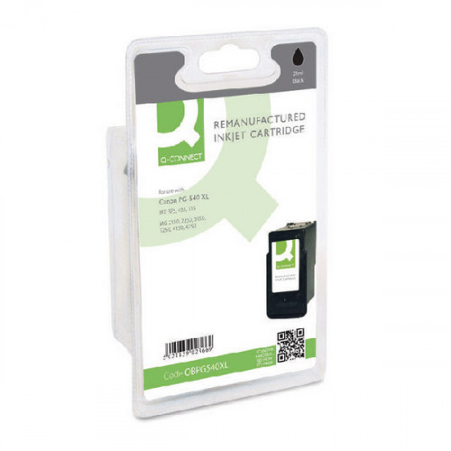 Q-Connect Canon PG-540XL Remanufactured Black Inkjet Cartridge High Yield 5222B004