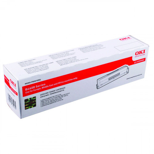 Oki Black Toner Cartridge High Capacity (Capacity: 7000 pages) 43502002