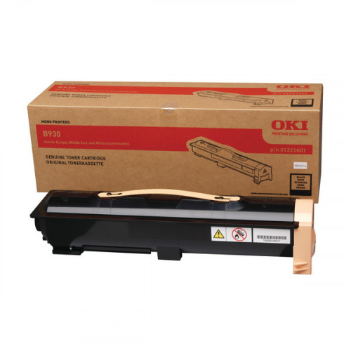 Oki B930 Laser Black Toner (For use with B930 Printers) 01221601