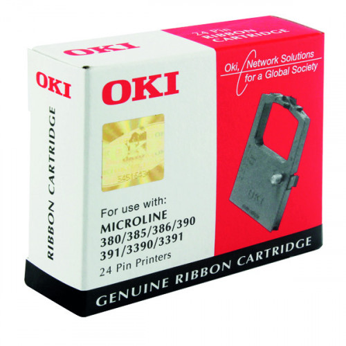 OKI ML300 24 PIN BLACK FABRICRIBBON