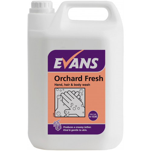 Evans Orchard Fresh Hand, Body Wash & Hair Shampoo per 5Ltr (A153EEV2)