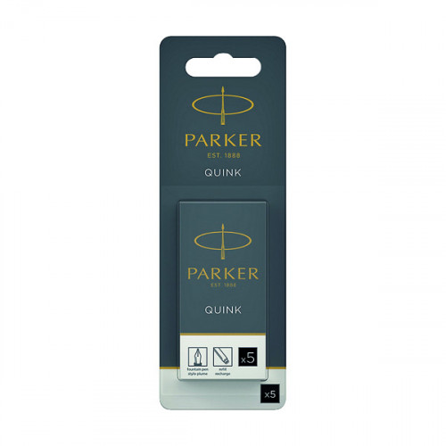 PARKER BLK QUINK PERMINK CARTX5 PK12