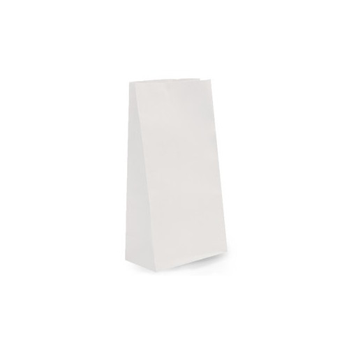 DISCONTINUED - Small White SOS Kraft Block Bottom Carrier 70gsm per 250