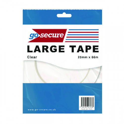 GOSECURE LARGE TPE 25MMX66M CLR PK24
