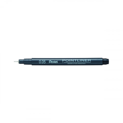 PENTEL P/LINER PIGMT LINE .05 BLK 12