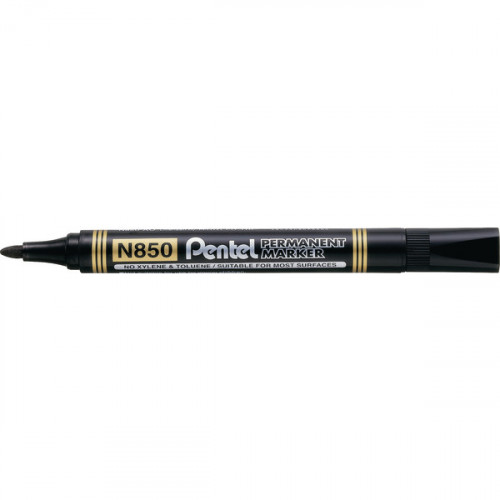 PENTEL N850 BULLET MARKER BLACK PK12