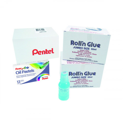 Pentel Roll n Glue Class Pack (Pack of 24) ER501/24CP