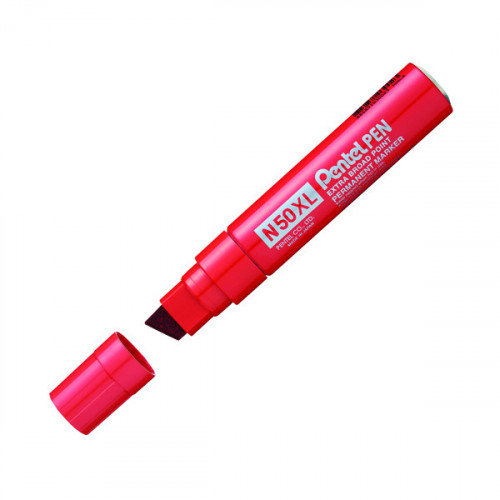 PENTEL JUMBO MARKER RED PK6