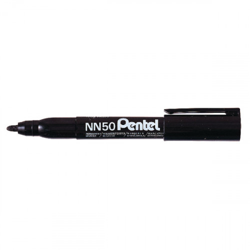 PENTEL NN50 PERM MARKER BLACK PK12