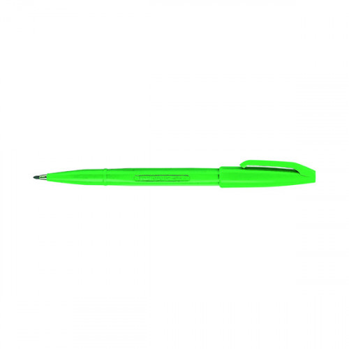 PENTEL S520 SIGN W/BASED PEN GRN P12