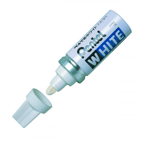 PENTEL X100W PERM WHITE MRKR BOX 12