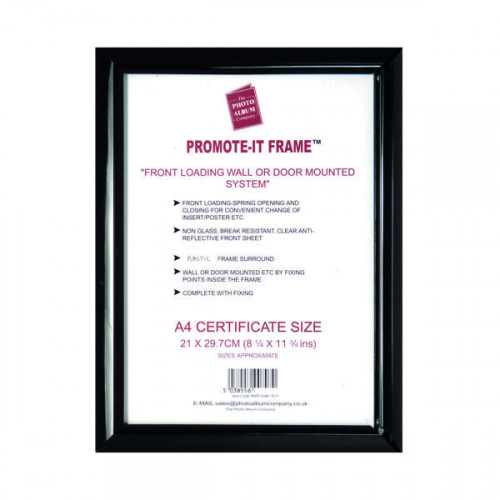 HAMPTON FRAMES PROMOTE IT FRM A4 BLK