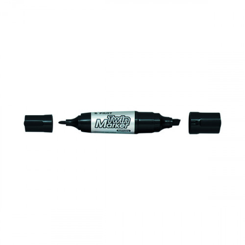 Pilot Begreen Twin Permanent Marker Jumbo Black (Pack of 10) 4902505324550