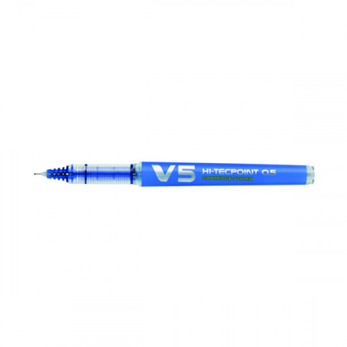 Pilot V5 Cartridge Rollerball Pen Fine Line Blue (Pack of 10) 4902505442803