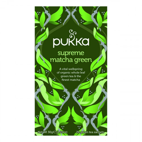 Pukka Supreme Green Matcha Fairtrade WWF Tea (Pack of 20) P5056SE