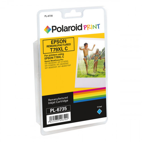 Polaroid Epson 79XL Remanufactured Inkjet Cartridge Cyan T790240-COMP PL