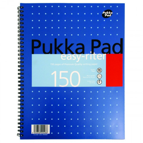 PUKKA WB NOTEPD EASY-RITE A4 WHT PK3
