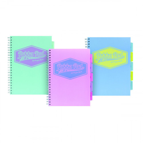 Pukka Pad Pastel Project Book A4 (Pack of 3) 8630-PST