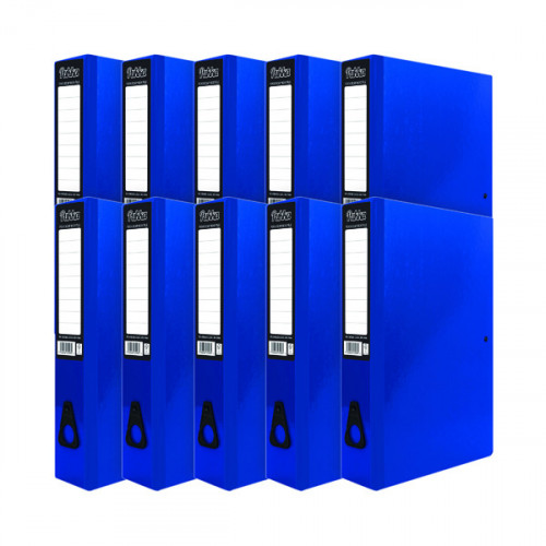 PUKKA BRIGHTS BOX FILE FC NAVY PK10
