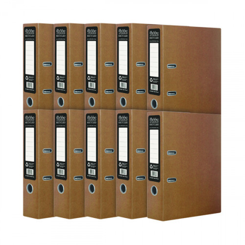 PUKKA RECYCLED L/ARCH A4 KRAFT PK10