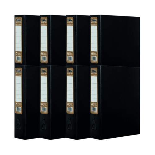 PUKKA RECYCLED BOX FILE FC BLK PK8