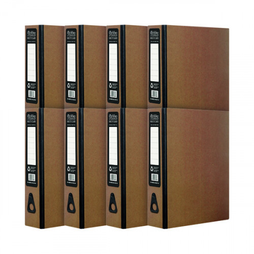 PUKKA RECYCLED BOX FILE FC KRAFT PK8