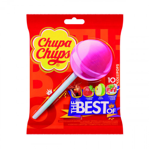 Chupa Chups The Best Of Lollipops (Pack of 10) 8401976