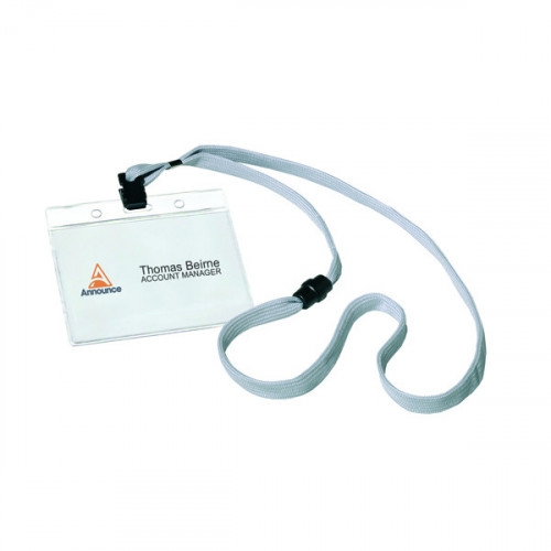 NAME BADGE AND TEXTILE NECKLACE PK10