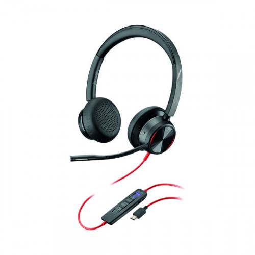 Poly Blackwire 8225 BW8225-M Headset USB-C WW Corded 214409-01