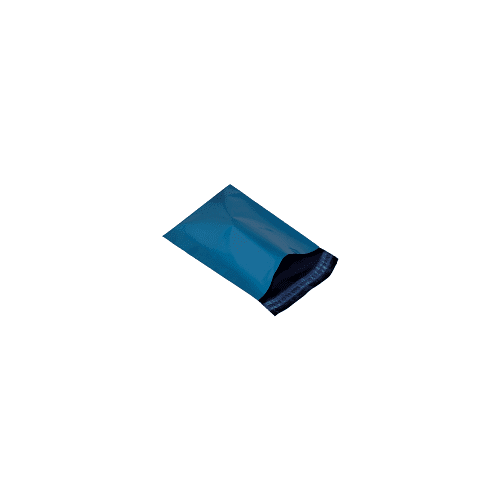 Poly Mailing Sack Metallic Blue 8.5 x 14" per 1000 - Available to order