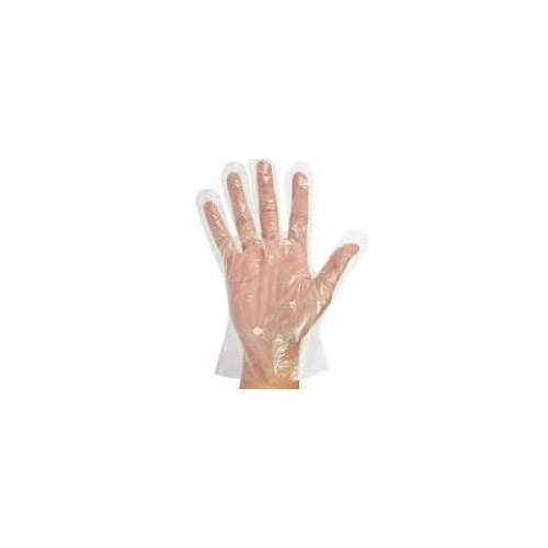 Polythene Gloves - Clear Embossed LGE per 100 per box (GD55)