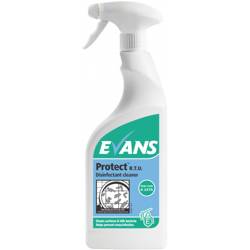 Evans Protect Perfumed Disinfectant Cleaner RTU per 750ml (A147AEV)