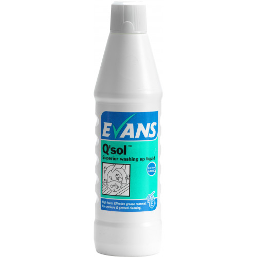 Evans Q`Sol, Superior washing up liquid & detergent per 1 Ltr (A002AEV)