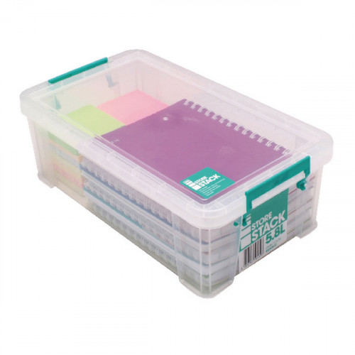 STORESTACK STORAGE BOX CLEAR 5800ML