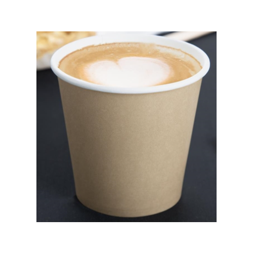 Fiesta Recyclable Hot Cups Single Wall Kraft 6oz (50 Pack)