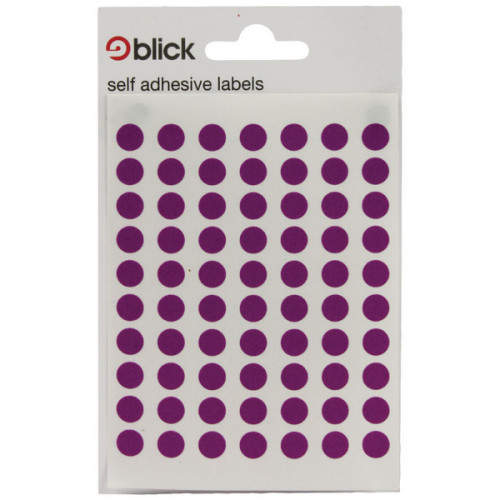 BLICK COLORED LBLS 8MM PURPLE PK9800