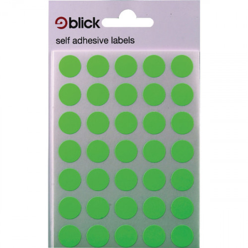 BLICK FLOURSCENT LBLS 13MM GRN P2800