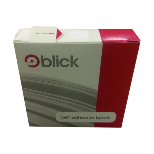 BLICK 19MM DIAMETER WHITE LABELS