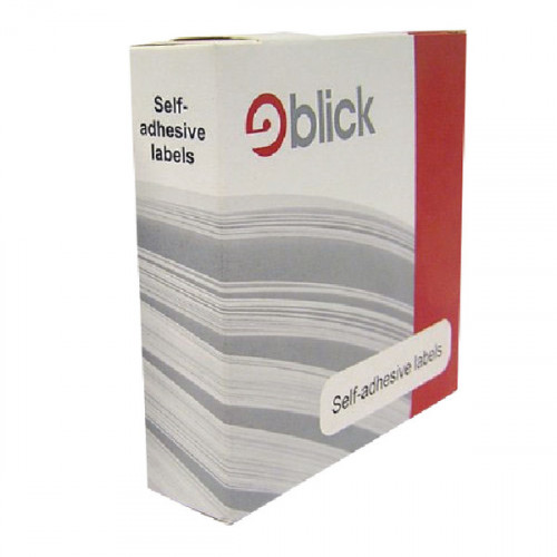 BLICK DISP LABEL 25X50 WHT PK400