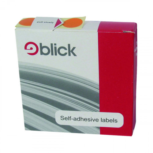 BLICK DISP S/A LABEL 19MM ORANGE PK1